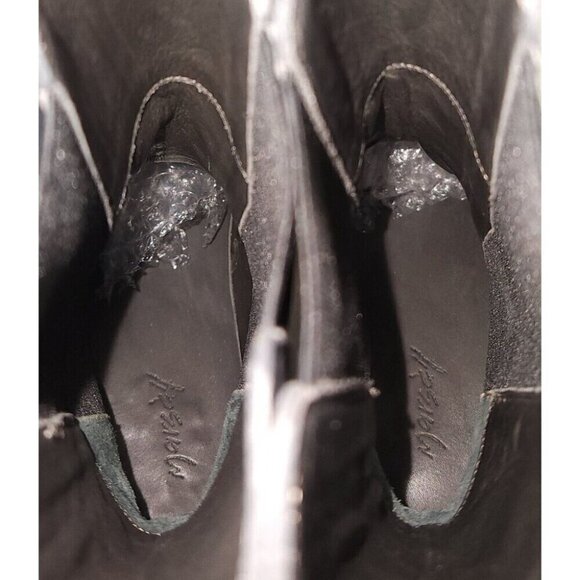 Marsell Zuccone Tronchetto Elast Chelsea Beatle Boots 37.5 7.5 Womens Lead Gray - Picture 9 of 14